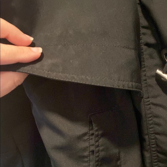 Studio Works Black Rain Utility Jacket Zip & Toggle Closure Size Small - Picture 9 of 11